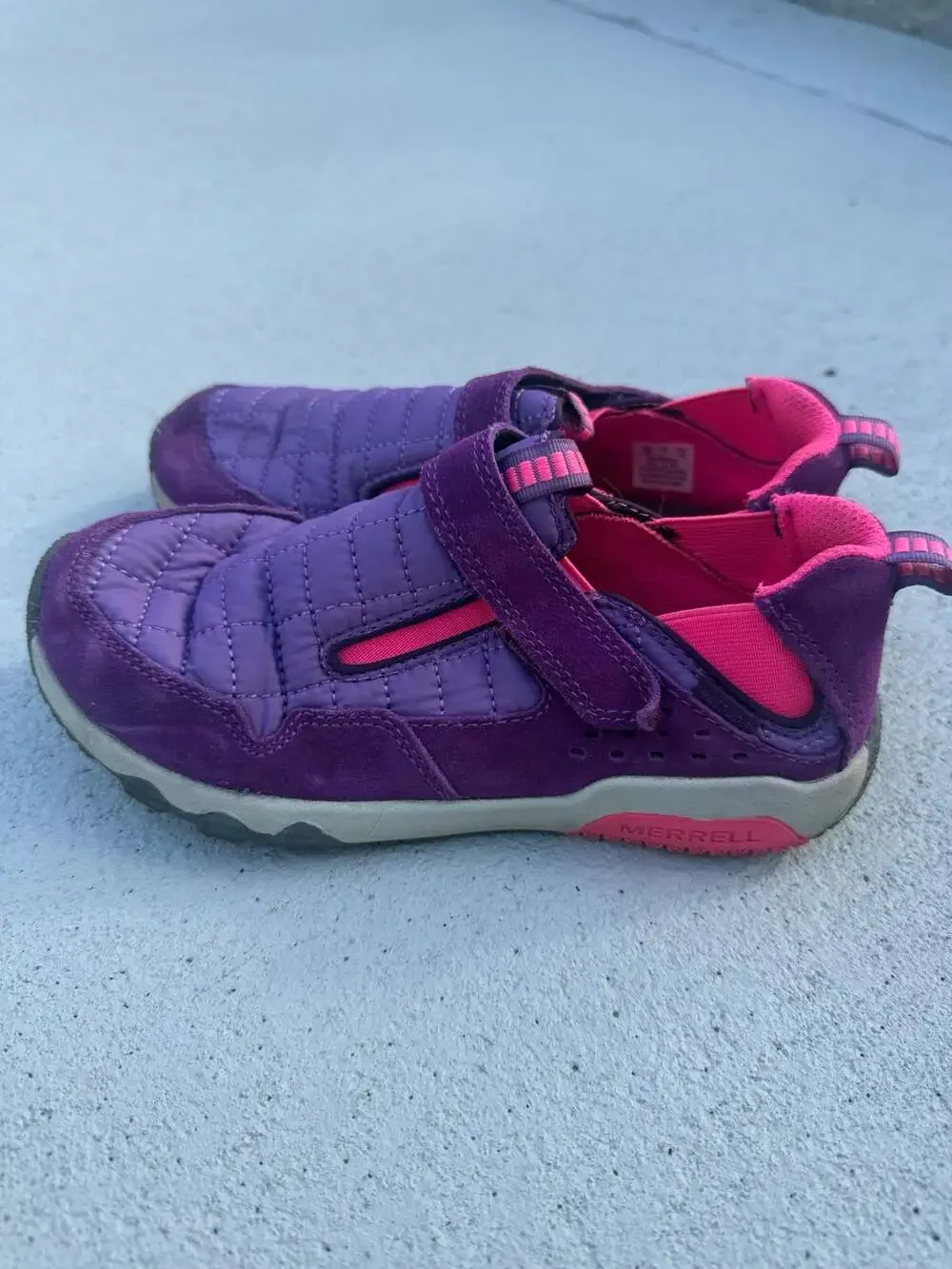 Merrell Free Roam Hut Moc Girls Purple Casual Shoes